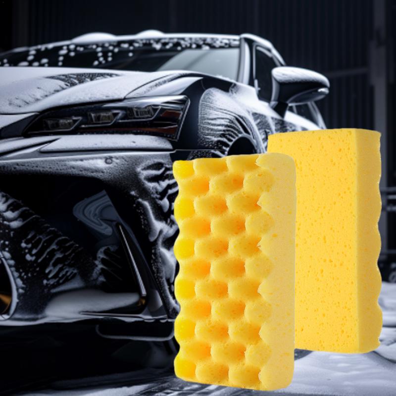 Большие губки для мытья автомобиля, впитывающий аппликатор для шин, устойчивый к царапинам, портативная губка для колес для ванной комнаты, мотоцикла