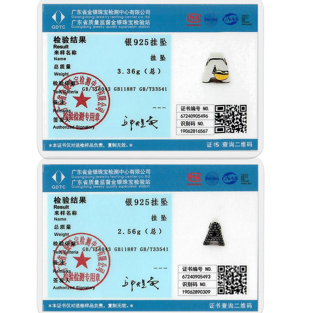 Серебро 925 пробы Подходит для 925 Оригинального Браслета DIY Буквы Алфавита A-Z Бусина Циркон CZ Подвеска с буквой LOVE Ювелирное изделие Подарок