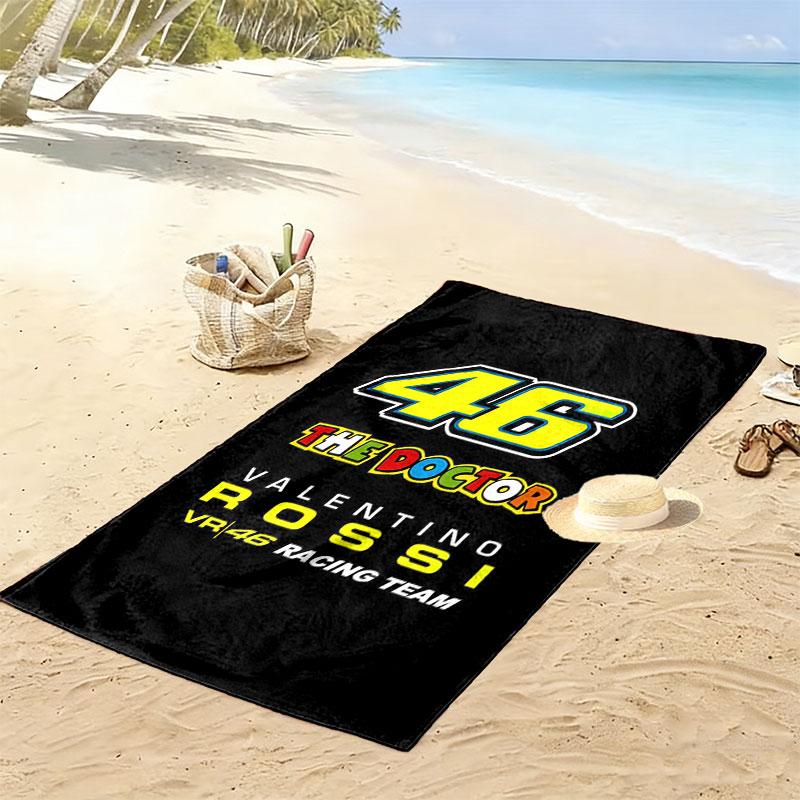 Rossi Echo Print Beach Towel, Large Soft Quick Dry Towel for Beach Camping Swimming