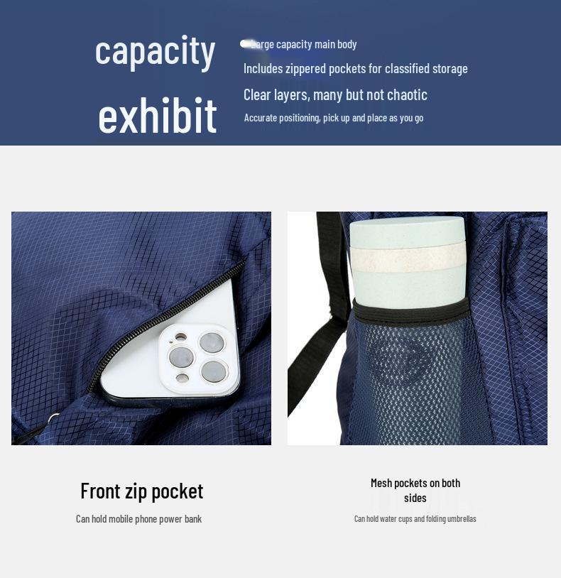 Мужской спортивный рюкзак-мешок для баскетбола - Большая вместимость, водоотталкивающий, с принтом логотипа