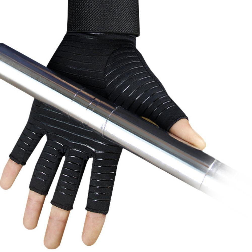 Breathable Half-finger Gloves Strappy Bike Gloves Sunscreen Silicone Non-slip Gloves  Motorcycle