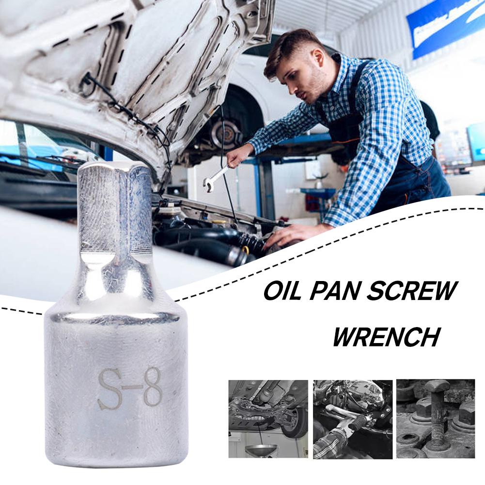 1 шт. 8 мм квадратный ключ для сливной пробки масляного поддона, инструмент для снятия, подходит для Renault Peugeot, инструмент для разборки сливного винта масляного поддона