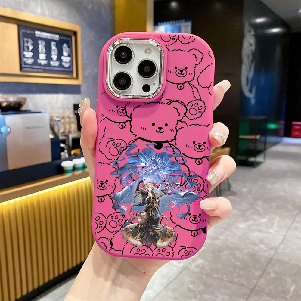 Phone case: 2D flat design suitable for iPhone 18 17 16 15 14 13 Pro protective case, couple style, blue spirit, Christmas and Halloween gift