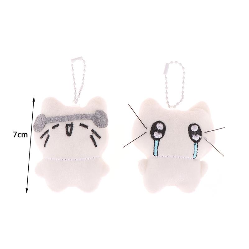 Милый плюшевый брелок-подвеска в виде кошки, аксессуары для сумок для девочек, кулон в виде куклы Kawaii, брелок для ключей