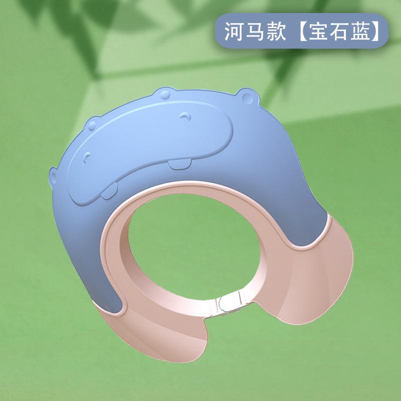 Kids Waterproof Shower Cap Baby Bathing Hat for Hair Wash No Splash Ear Cover Soft Comfortable Design