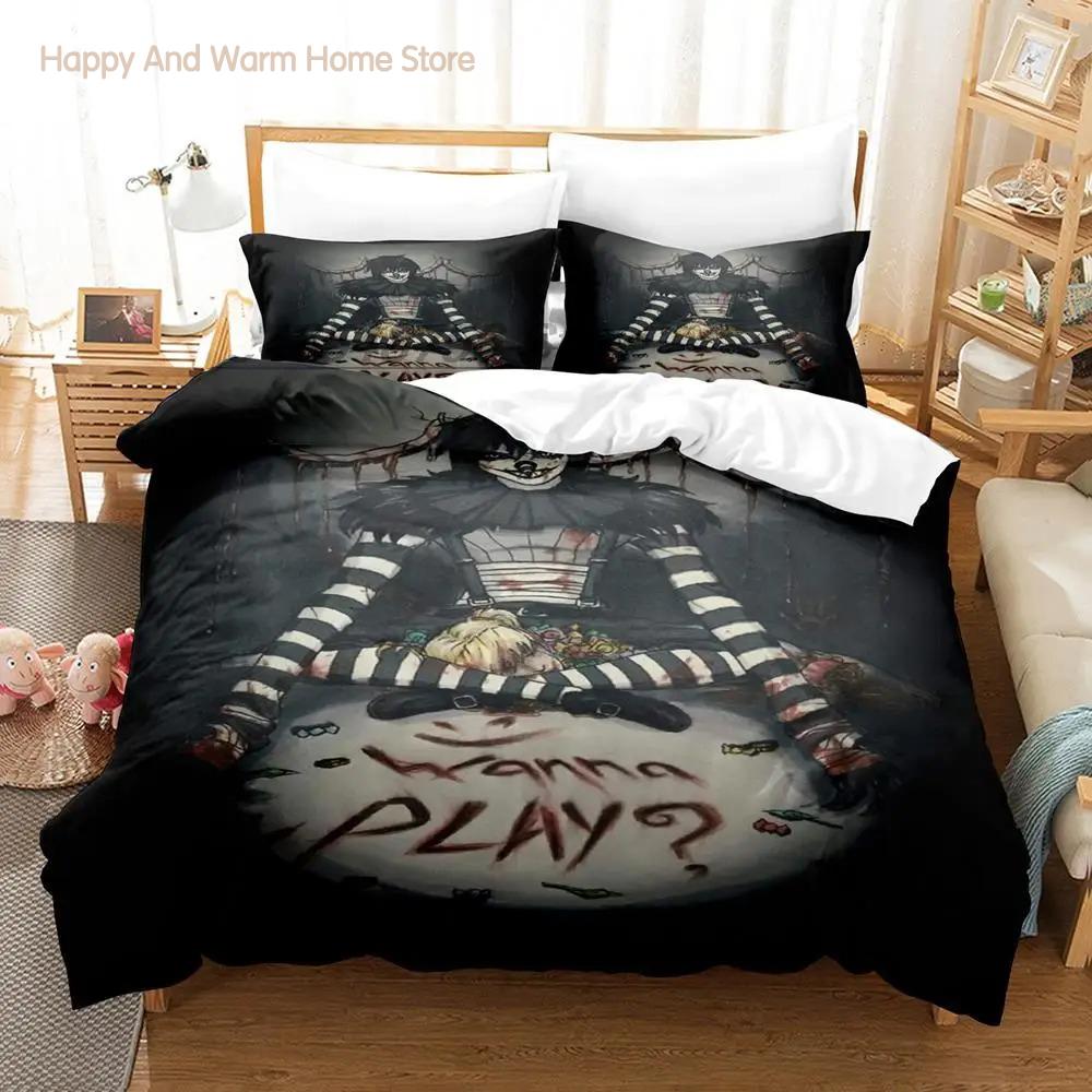 Creepypasta Bedding Collection Single Twin Full Queen King Size Bed Collection Aldult Boys Bedroom Duvetcover Collections Anime Roupas De Cama