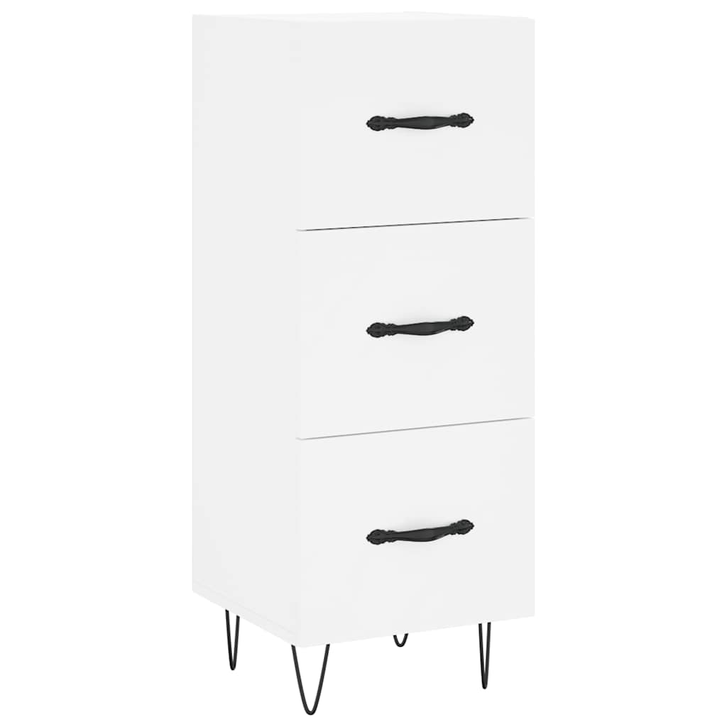 Highboard White 34.5x34x180 cm Particleboard
