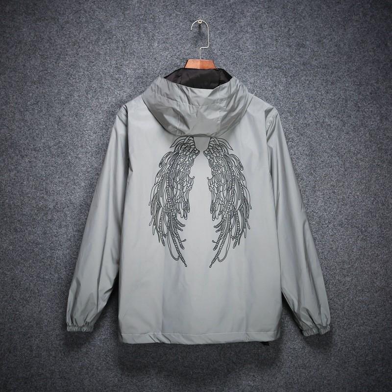 «Светоотражающая зимняя ветровка»: Японская модная куртка унисекс для студентов.