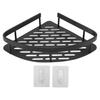 Punch-Free Aluminum Storage Rack Bathroom Organization Shelf,Wide Edge Single Layer Triangle