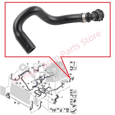17127619694 Патрубок системы охлаждения Подходит для BMW F07 F10 F11 F18 520i 528i N20