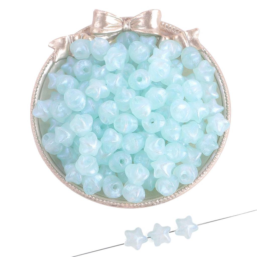 35-50 шт./пакет, 11 мм, пластиковые акриловые бусины в виде звезды и сердца для ожерелья, браслета, бусины для изготовления ювелирных изделий своими руками