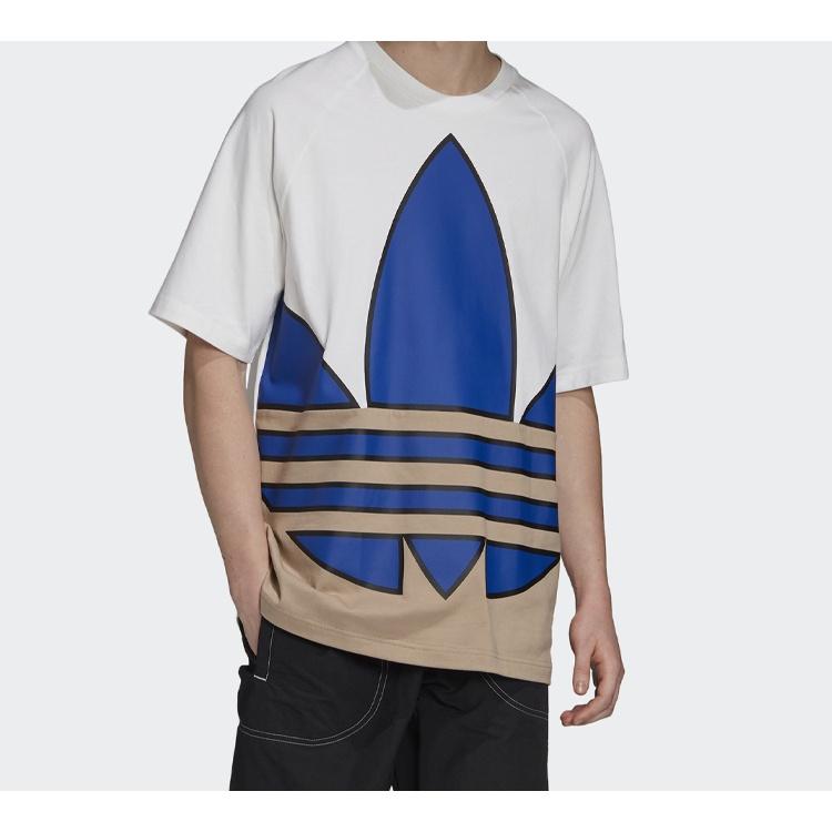 adidas Originals Цветной Логотип Короткий Рукав Белый Мужской GE6223