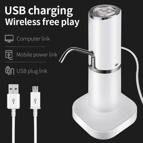 Water Pump Dispenser Water Bottle Pump Mini Barreled Water Electric Pump USB Charge Automatic Portable Bottle Switch