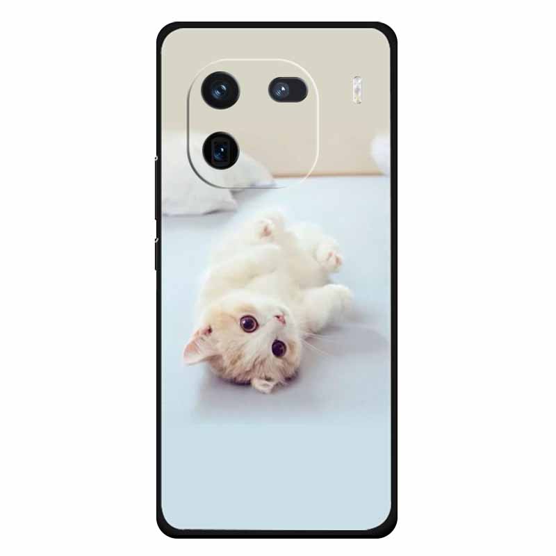 Чехол для Vivo Iqoo 12 Мягкий силикон Милый Кот Лев Печатные Чехлы для Vivo iQOO 12 Pro Чехлы Роскошные Защитные Сумки Iqoo12