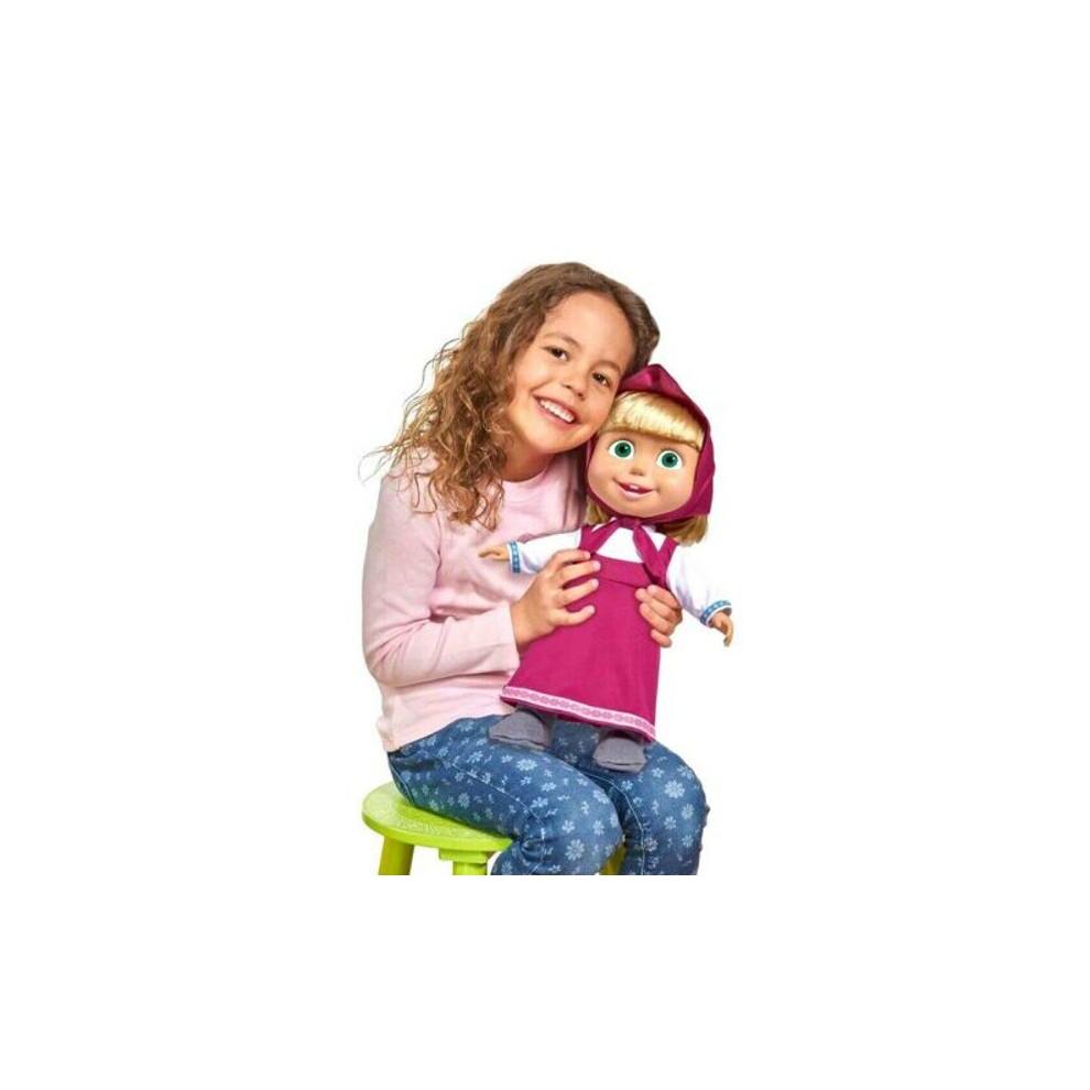 Simba Masha et l'Ours 40cm Poupée Douce Ensemble de Jeu avec Tenue Multicolore & Accessoires - Cadeau Idéal pour les Enfants