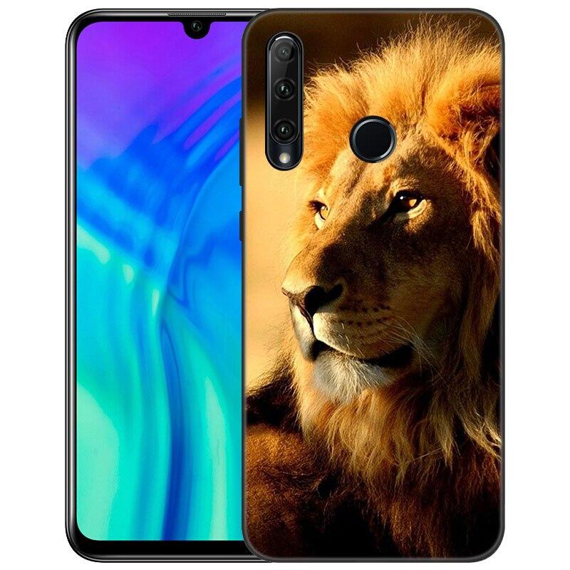 Чехол для телефона Lion Tiger Animal для Huawei Honor 7A 8A 9X 20 Pro 8 10X Lite 9A 8C 9C 20E 7S 8S 20S 8X 10i 20i 30i Мягкий черный чехол