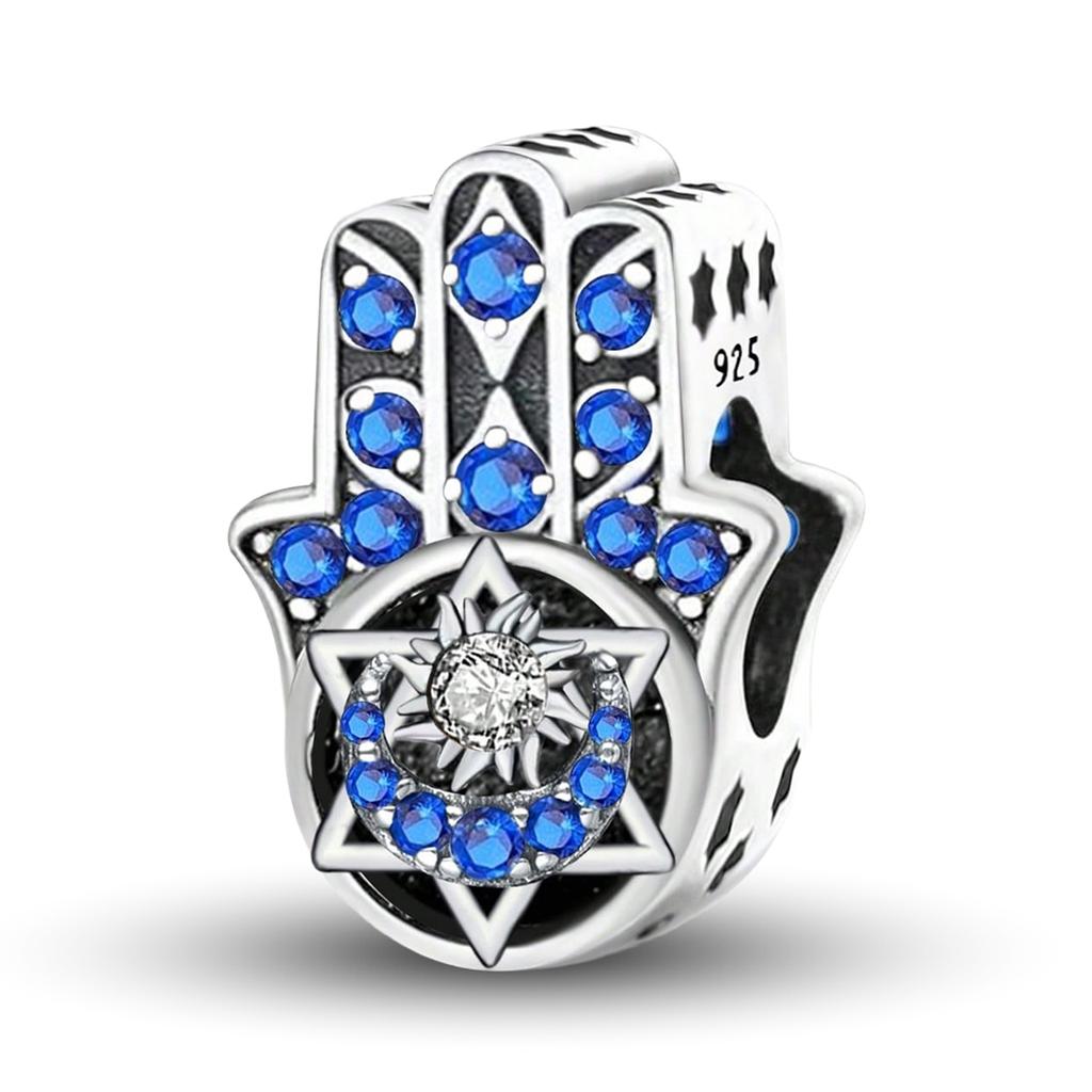 Медь Милый Слоник-Бабочка Синяя Серия Шармы Бусины Подходят для Оригинального Браслета Пангла Высокое Качество DIY Ювелирные Изделия