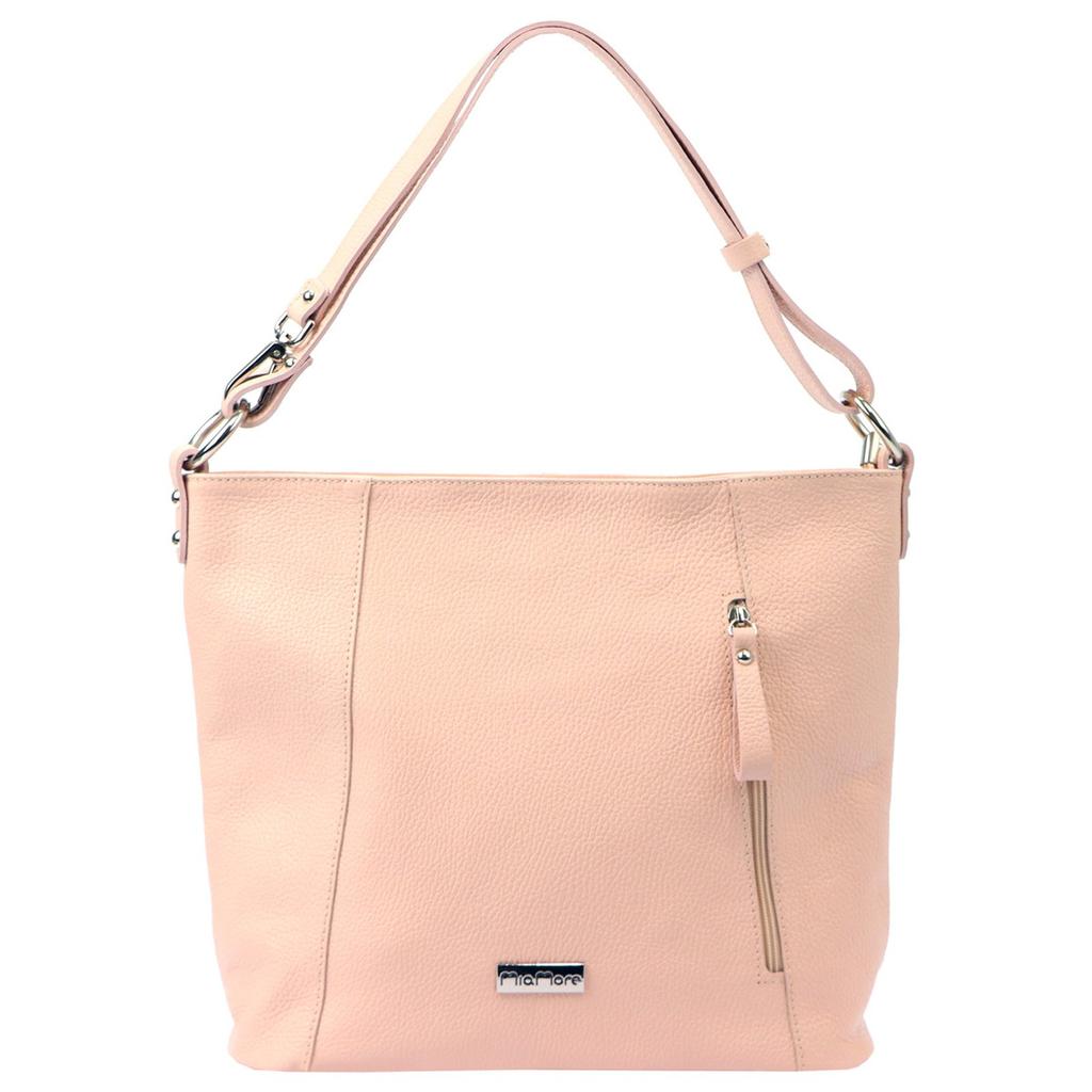 Damska shopperbag na ramię skórzana od MiaMore