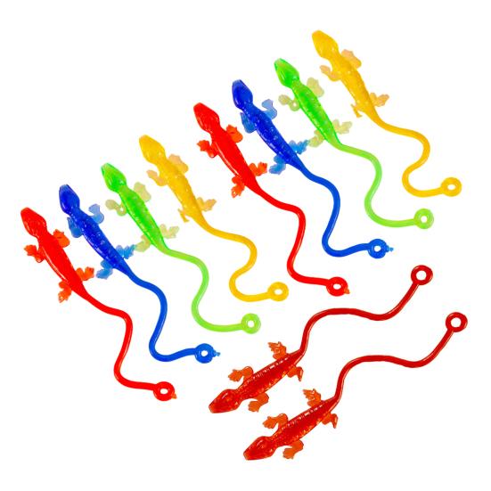 10 шт. Липкая игрушка-геккон, Снятие тревоги и стресса, Мини-геккон, Тянущийся, Детский, Взрослый, Мягкий, Разноцветный, Игрушка-геккон, Сувениры для вечеринки, Наполнители для подарочных пакетов