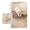 Comfortable and Fashionable Korean Style Plus Size Hooded Long Down Cotton Coat with Large Pockets