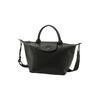 Le Pliage Xtra 25 Сумка-тоут через плечо на кнопке-молнии из кожи Маленькая женская сумка Черный 1512987001