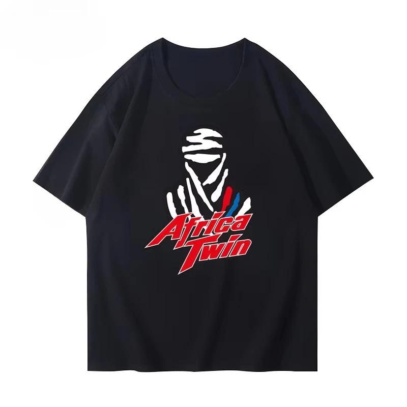 Хлопковая футболка с коротким рукавом Ралли Дакар 2025 Лето Высококачественная Мужская Женская Повседневная Футболка Модная Уличная Одежда Для Отдыха Мягкий Топ