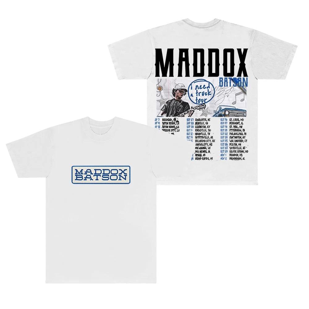 Maddox Batson TShirt Fashion 2025 I Need A Truck Tour 2025 Tshirt Unisex Crewneck Short Sleeve Cotton Tshirt Women Men Tees