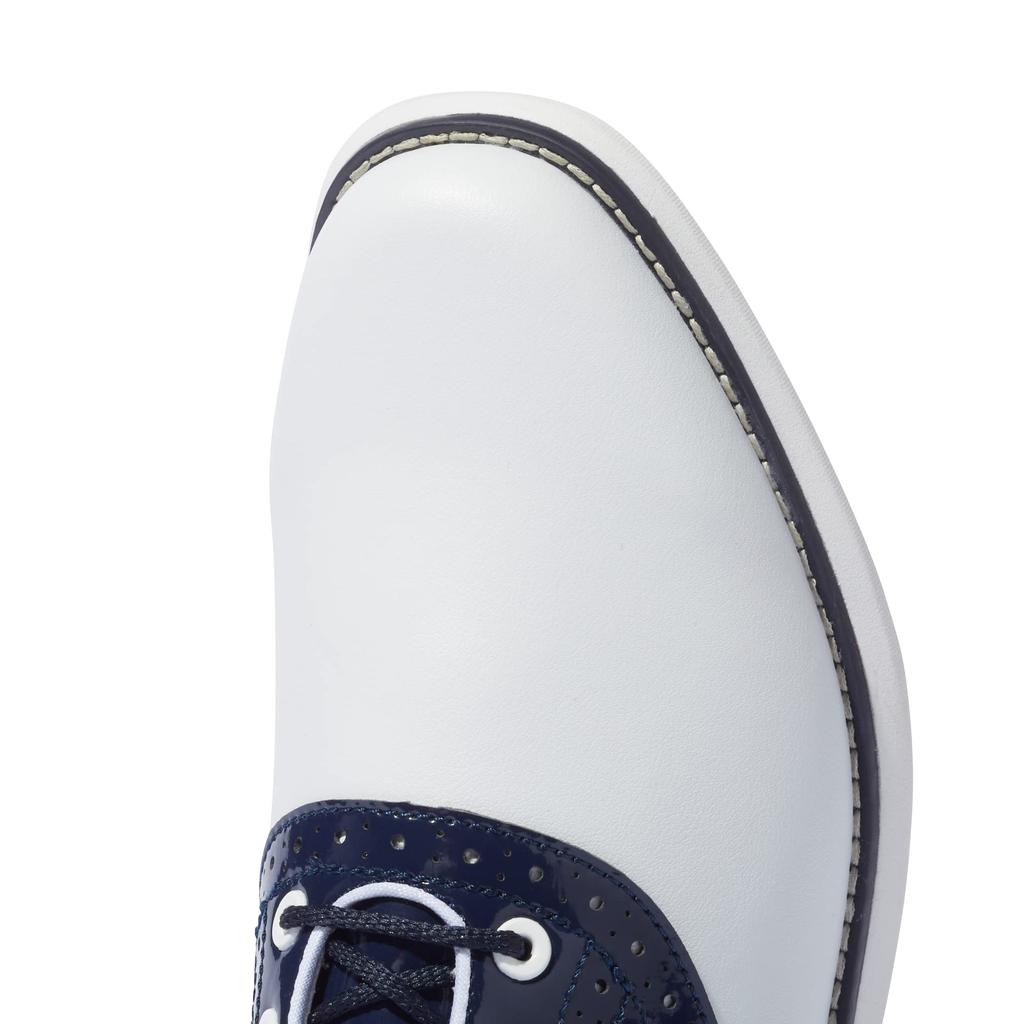 Golf Shoes FJ Traditions Spikeless Cm 3E [Footjoy] White/Navy 25.0