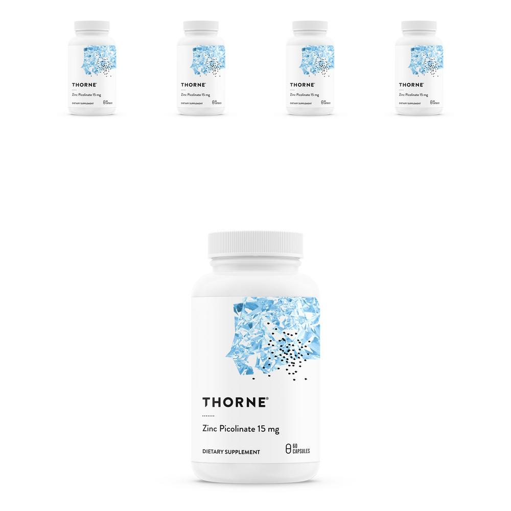 Thorne Research Пиколинат цинка Капсулы 15 мг 60 Таблеток 5 шт