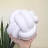Knotted Ball Pillow Soft Cotton Knotted Ball Throw Pillow Waist Back Cushion for Home Sofa Bed