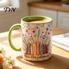 Ceramic Mug for Hot or Iced Drinks Nurturing Teacher Mug, 11oz/18oz Capacity Coffee Cup, Gifts Teachers from Students Durable Handcrafted Drinkware
