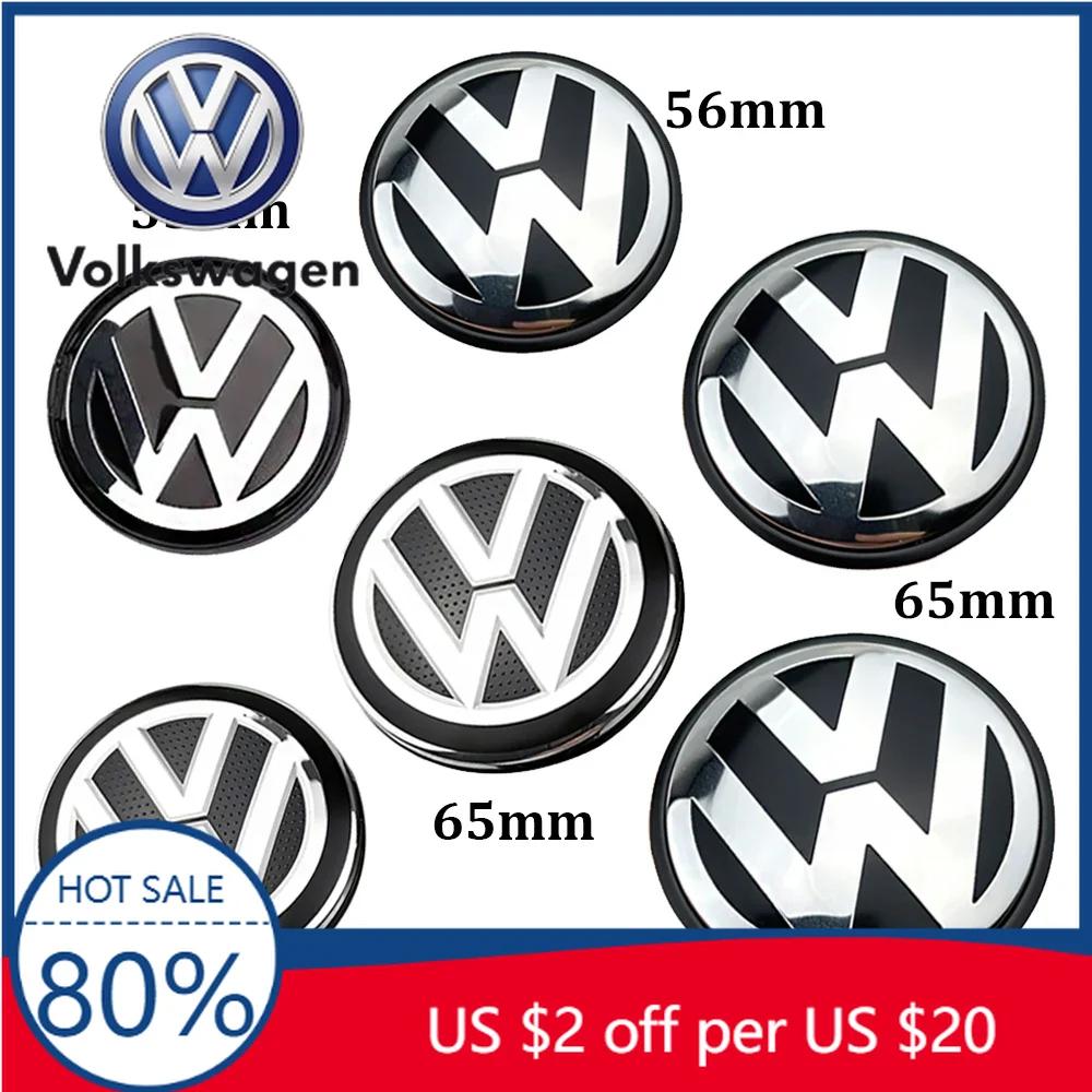 2026 Горячие Для VOLKSWAGEN VW 4шт. Колпачки на ступицу колеса Volkswagen 56мм 65мм 70мм колпак колеса для VW Golf 4 5 6 7 Polo Passat B5 B
