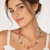 Resin Fish Charms Pendant Scallops Beaded Necklace Jewelry Colorful Fish Necklace  Women
