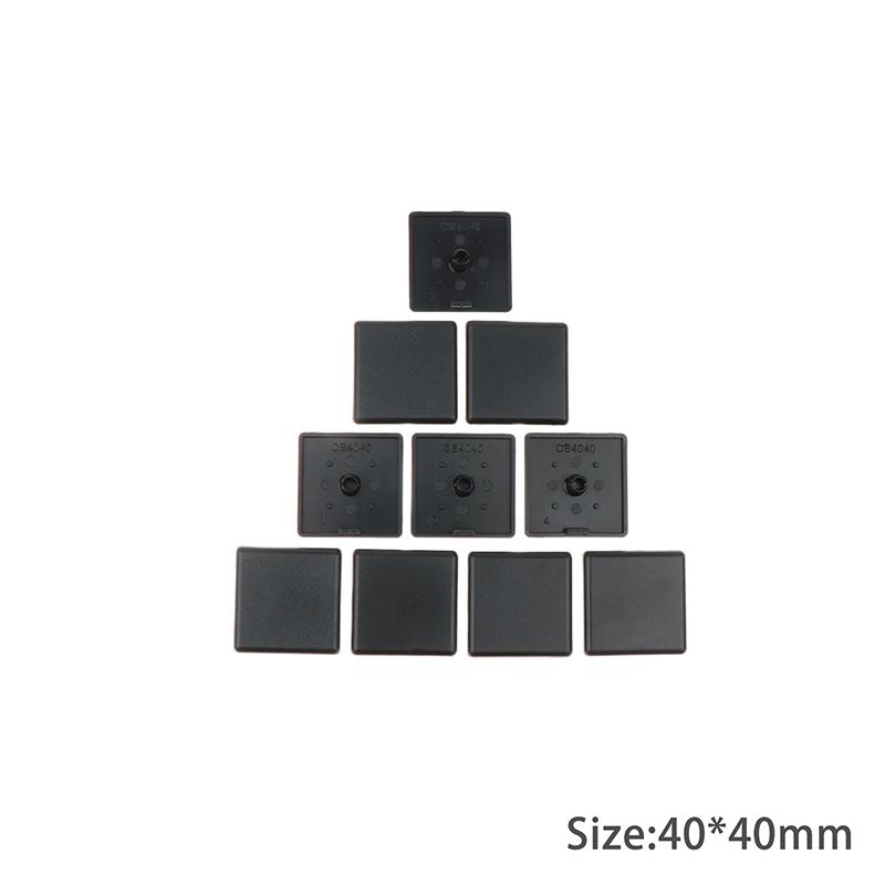 10 шт. 2020 3030 3060 4040 4080 4545 Пластиковая торцевая крышка, черная для алюминиевого профиля ЕС