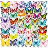 50 Pictures of Various Flower Butterfly Colorful Butterfly Graffiti Stickers Cute and Good-looking Children's Water Cup Decoration