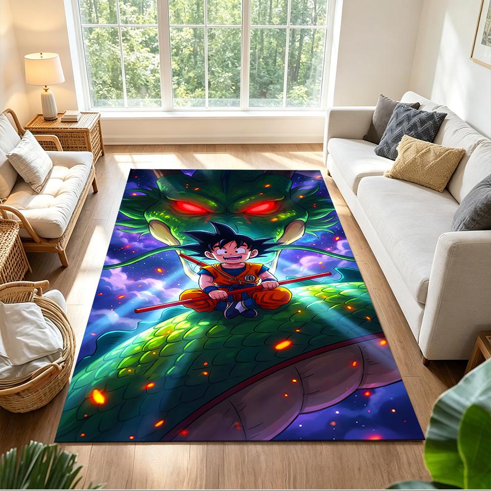 Super Saiyan Energy Blast Non-Slip Home Carpet Design for Office Decor Living Room Bedroom Gift