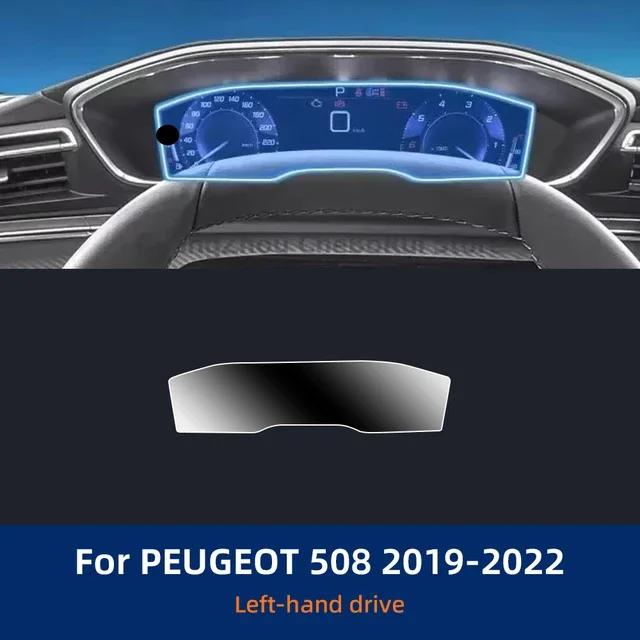 For PEUGEOT 508 19-22 Car Interior Center Console Transparent TPU Protective Film Anti-scratch Repair Film Accessories Refit