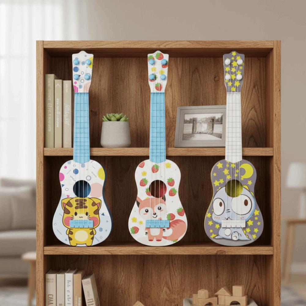 4 Strings Simulated Guitar Toy Educational Toy Musical Instrument  Play Activity
