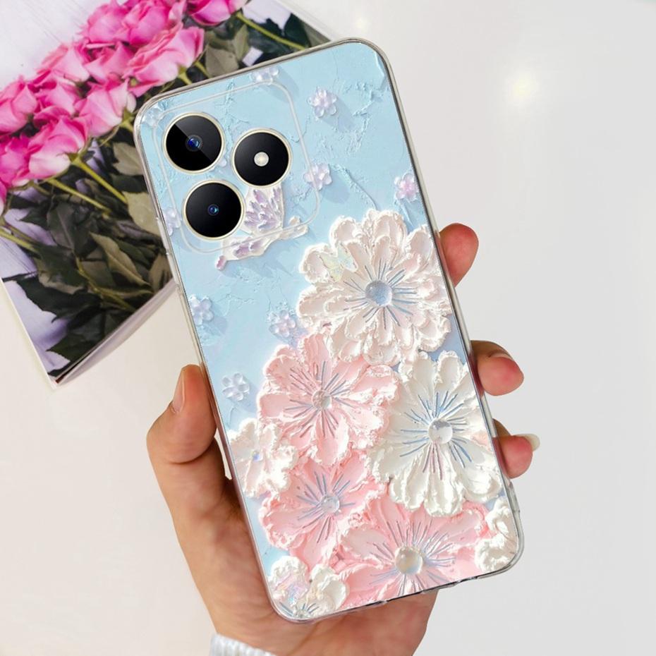 Красивый чехол с принтом для Realme Note 50 RMX3834 Мягкий силиконовый ТПУ задняя крышка для чехлов на телефон Realme Note50