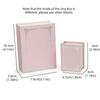 Magnetic Closure Book Shaped Jewelry Box Flip Cover Rings Earrings Organizer  Surprise Gift