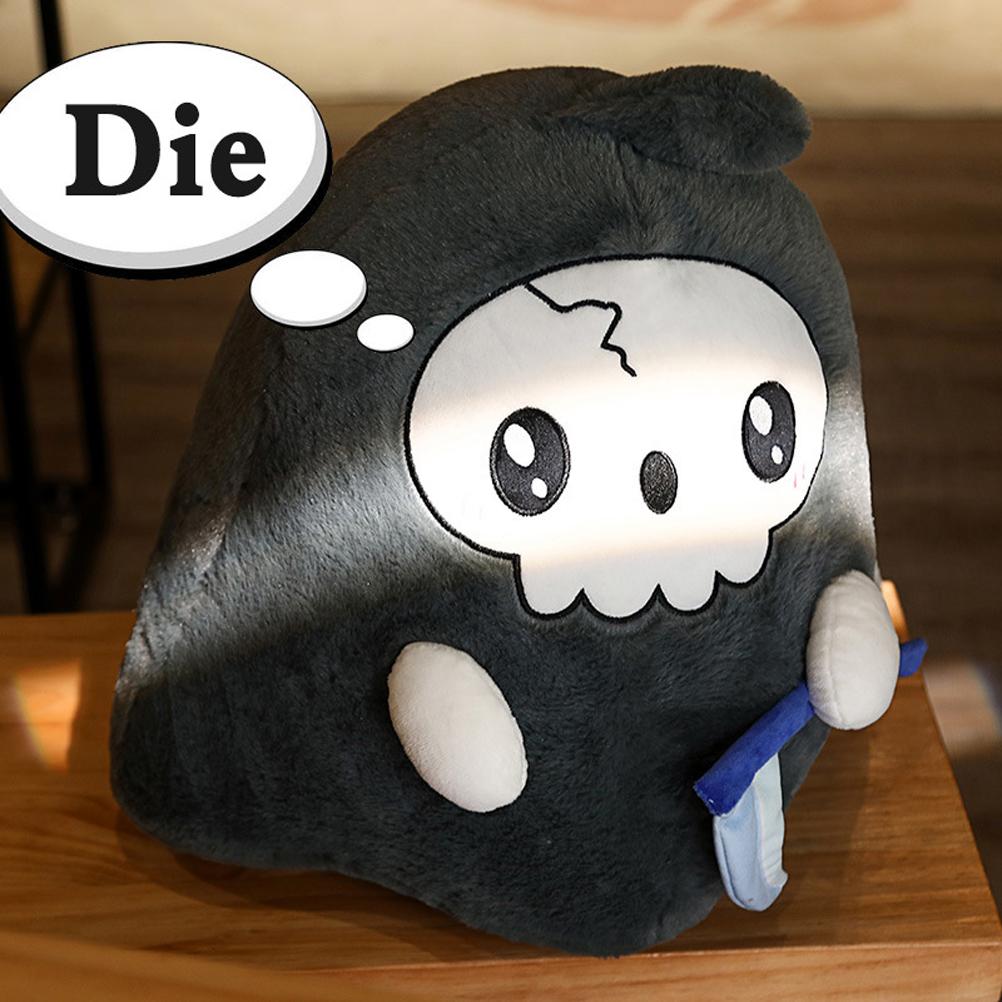 Halloween Anime Figure Plush Toys Cartoon Grim Reaper Stuffed Fluffy Doll Collection Figurine Doll