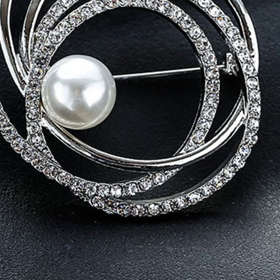 Женская брошь, булавка из искусственного жемчуга со стразами, элегантный свитер, шаль, шарфы, зажим для груди, очаровательное украшение для платья, украшение для одежды, ювелирные изделия для свадебной вечеринки
