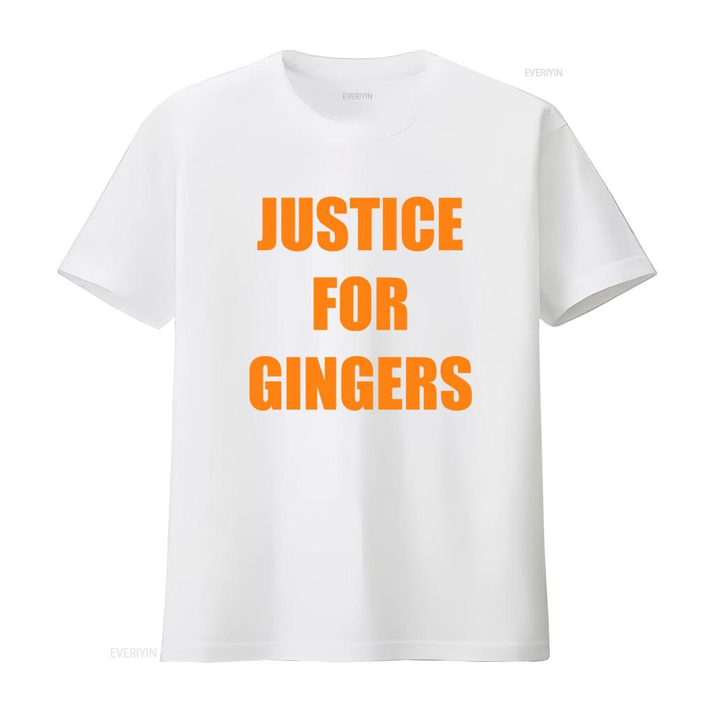 JUSTICE FOR GINGERS FUNNY T SHIRT UnisexS JOKE GIFT IDEA REDHEAD RED HAIR COOL vintage Washed Stylish designer clothes Comfortable