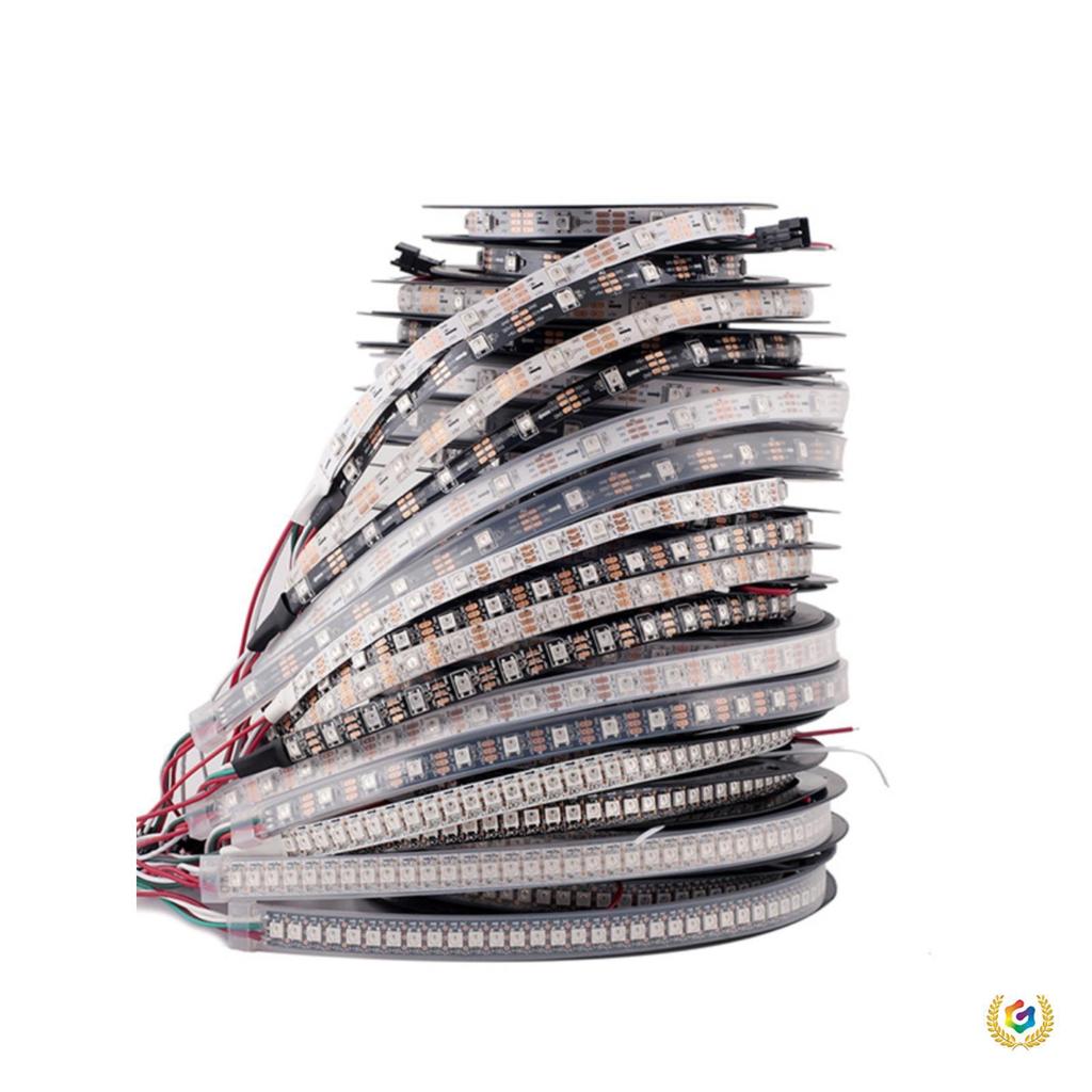 WS2812B Программируемая светодиодная лента Dreamcolor: 5050 RGB SMD, Водонепроницаемый, Встроенная ИС, 5В