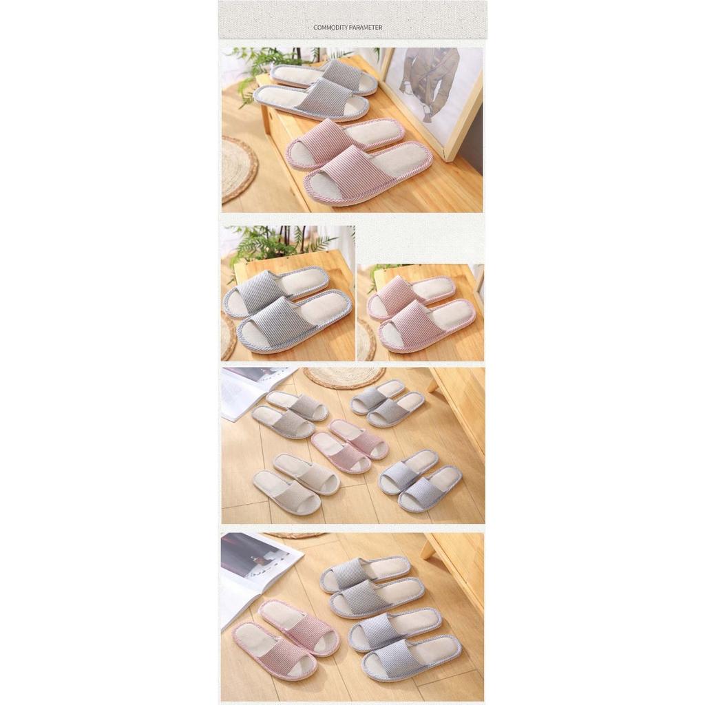 Парные хлопковые тапочки, женские летние стильные льняные домашние тапочки для деревянного пола с мягкой подошвой и нескользящей подошвой для весны и осени