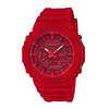 Casio Унисекс Серия с двойным жидкокристаллическим/аналоговым дисплеем Красные часы GA-2100-4A(Watch4--)