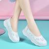 Женские лоферы на плоской подошве, повседневные слипоны, обувь для медсестер, женская уличная нескользящая мягкая дышащая белая рабочая обувь