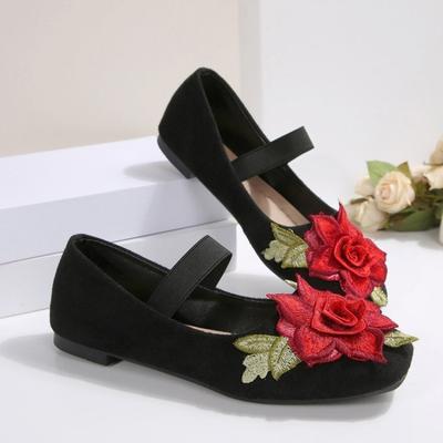 Модные женские балетки Дышащие парусиновые туфли Национальный стиль Вышитые Принтованные Балетки Уличные Повседневные Балетки для ходьбы Женские лоферы