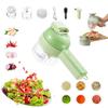 4 in 1 Handheld Electric Vegetable Cutter Wireless Food Processor Vegetable Slicer Set Pepper Garlic Mash Minced Cooking Gadgets6