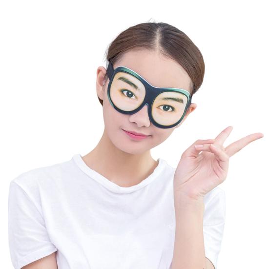 3D забавная повязка на глаза, повязка на глаза, повязка на глаза с эффектом памяти, ночной спальный чехол для путешественников, взрослых и детей, регулируемый помощник для сна дома, отеля, самолета